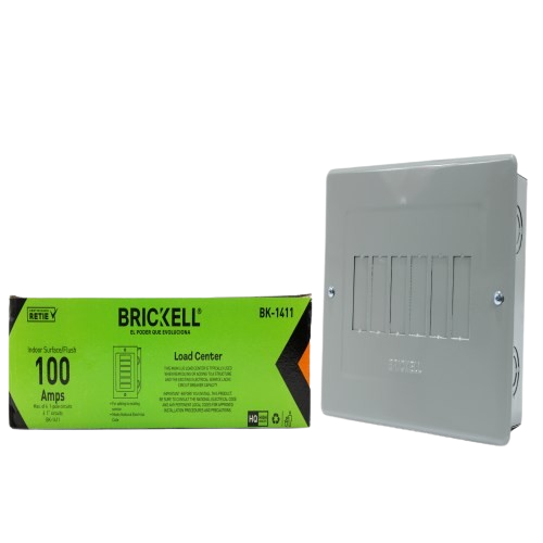 CAJA PARA BREAKER METAL 6 CIRCUITOS  100 AMP UNID BRICKELL