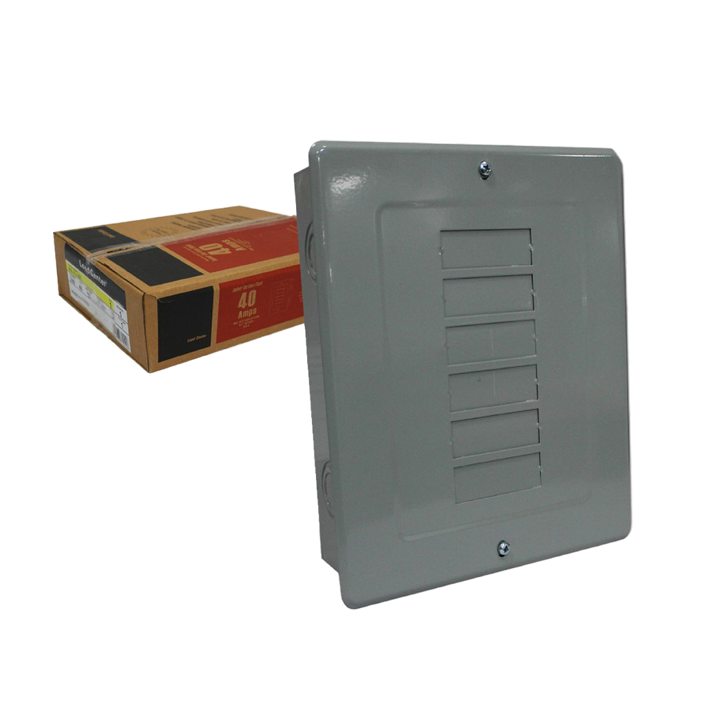 CAJA PARA BREAKER METAL 6 CIRCUITOS 40 AMP UNID LOAD CENTER