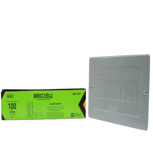 CAJA PARA BREAKER METAL 8 CIRCUITOS  100 AMP UNID BRICKELL