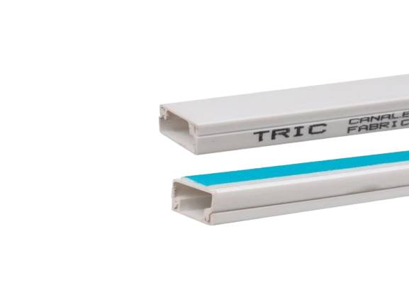 CANALETA DE PVC CON ADHESIVO 15x10x2000MM UNID TRIC