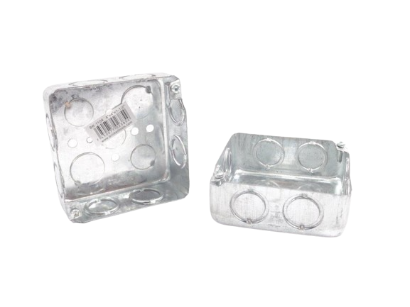 CAJA METALICA GALVANIZADA 4"X4"X1 1/2"  0.6MM UNID BRICKELL