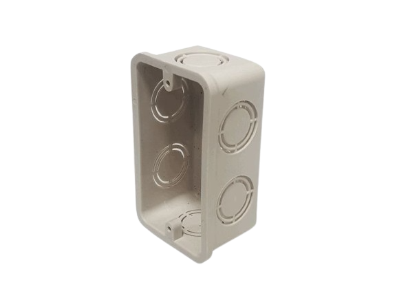 CAJA ELECT PVC  RECT 4"x2" UNID V-TEG