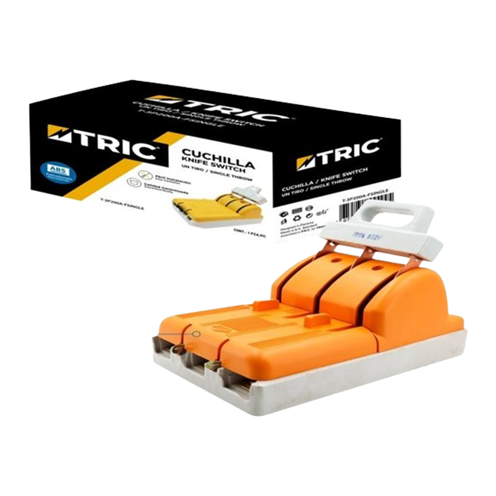 CUCHILLA 1 PASE/3 POLOS/CON FUSIBLE 200AMP UNID TRIC