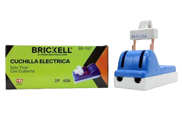 CUCHILLA ELECTRICA 1 PASE 2P/60A CAJA VERDE UNID BRICKELL
