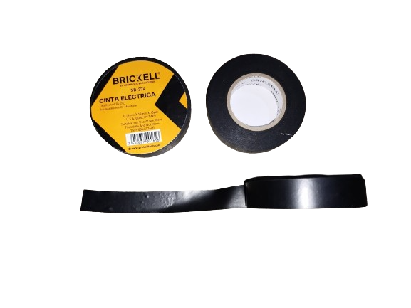 TEIPE ELECTRICO NEGRO 18MMx16MTS ESPESOR 0,18MM UNID BRICKELL