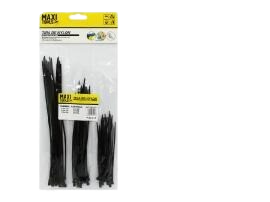 SET TIRRAP ZUNCHO NEGRO 20X100-20X150-20X200MM 100 PZAS UNID MAXI TOOLS