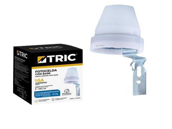 FOTOCELDA CON BASE 10A UNID TRIC