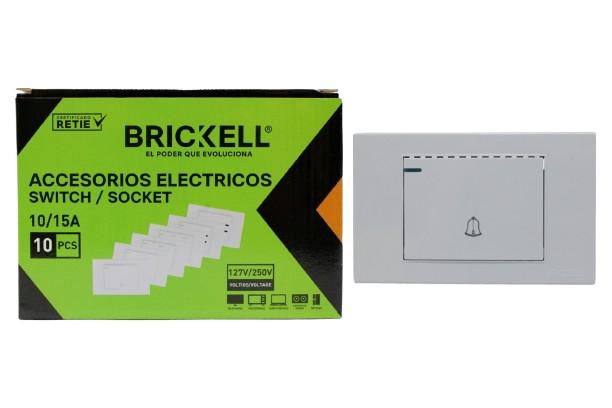 INTERRUPTOR PARA TIMBRE BLANCO UNID BRICKELL