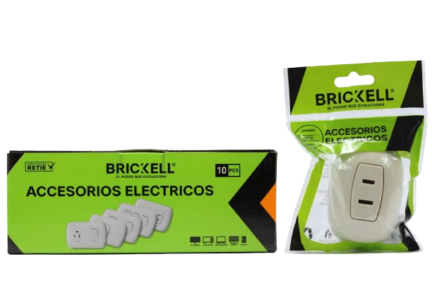 TOMA CORRIENTE SENCILLO TIPO TORTUGA UNID BRICKELL