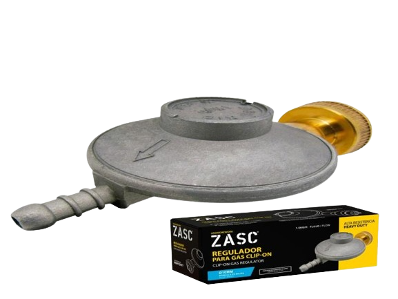 REGULADOR GAS ALEACION DE ZINC CLIP-ON 10MM-1.5KG/H-240G UNID ZASC