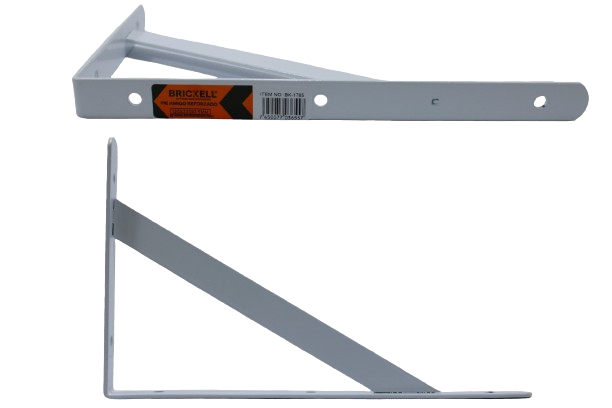 PIE DE AMIGO REFORZADO 12 X 20 CM X 1.9 MM 2PZAS UNID BRICKELL