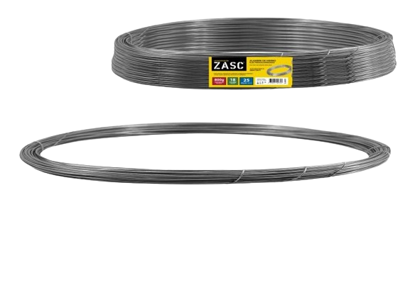 ALAMBRE LISO DE HIERRO GALV CAL 18 x 800G UNID ZASC