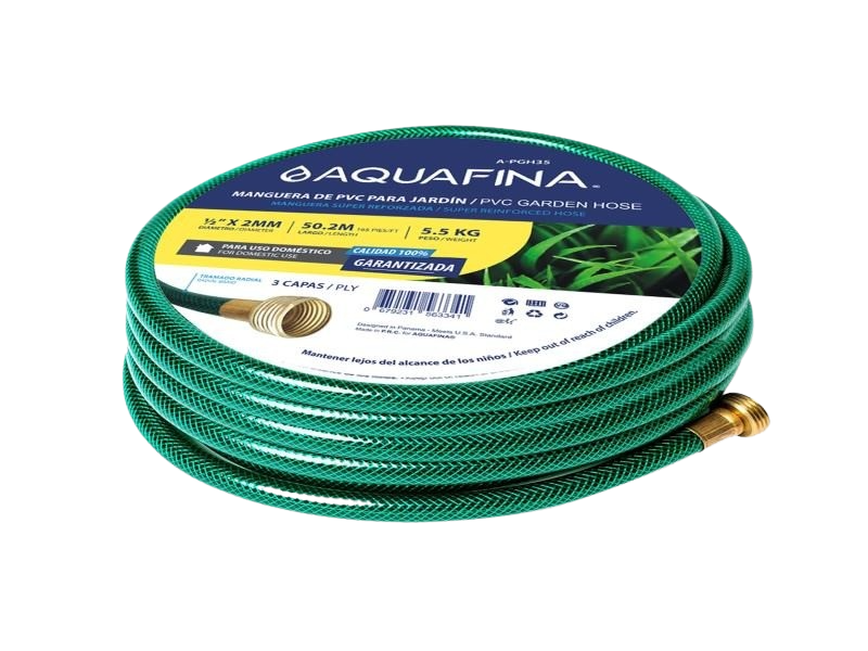 MANGUERA PARA JARDIN 1/2" L=50,4M UNID AQUAFINA
