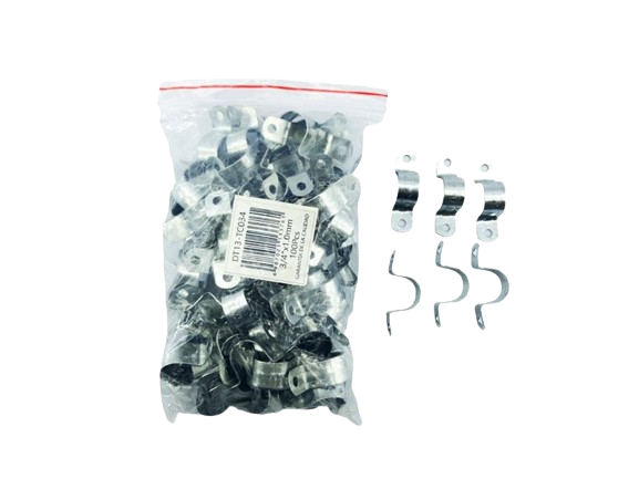 ABRAZADERA EMT 3/4" DOS PATAS 100 PZAS UNID DIESEL TOOLS