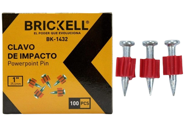 CLAVOS DE IMPACTO 1" 100 PZAS UNID BRICKELL