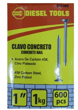 CLAVOS PARA CONCRETO 1" 1KG UNID DIESEL TOOLS