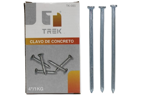 CLAVOS PARA CONCRETO 4" 1KG UNID TREK