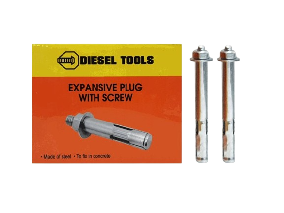 RAMPLUG METALICO 1/4"X2 1/4" 200 PZAS UNID DIESEL TOOLS