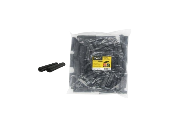 RAMPLUG PLASTICO  1/2" L=2" NEGRO 100 PZAS UNID ZASC