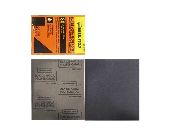 PAPEL DE LIJA 80  GRANO 20 PZAS UNID DIESEL