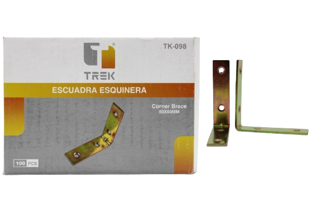 ESCUADRA DE METAL 60x60MM UNID TREK