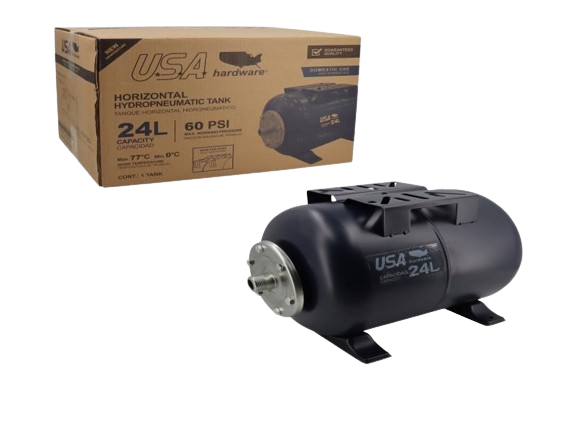 PULMON TANQUE HORIZONTAL HIDRONEUMATICA 24L UNID USA