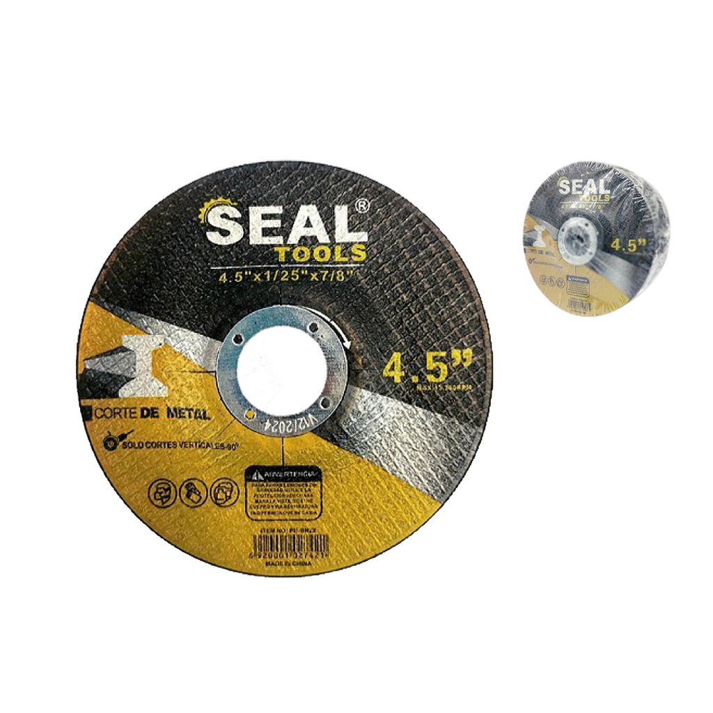 DISCO DE CORTE METAL 4 1/2 x 1/25 x 7/8" (CONCOVO) UNID SEAL TOOLS