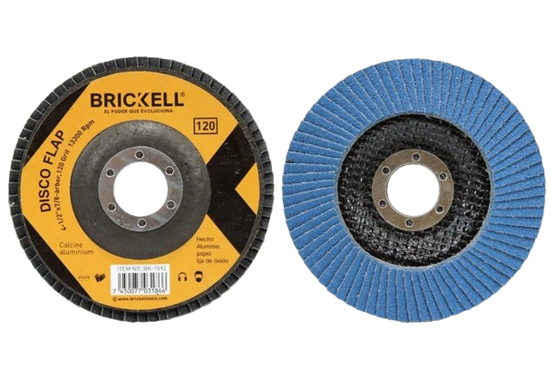 DISCO FLAT 120 GR  4 1/2"X7/8" UNID BRICKELL