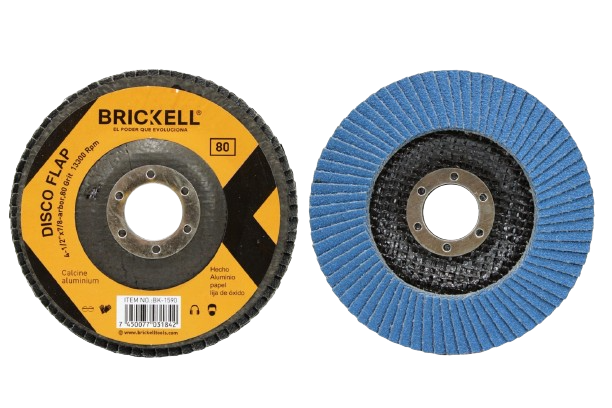 DISCO FLAP 80 GR  4 1/2"X7/8" UNID BRICKELL