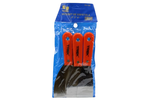 SET DE ESPATULAS 3 PZAS (2",3",4") M/PLASTICO UNID TREK