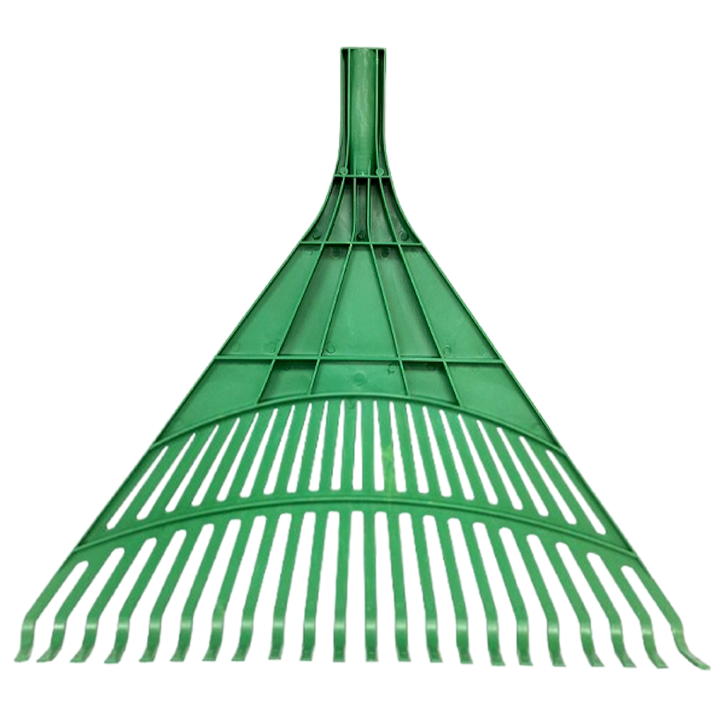 RASTRILLO CON CABO 22 DIENTES GRUESO VERDE PLASTICO UNID S/M