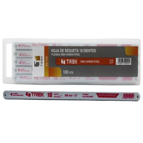 HOJA SE SEGUETA 18 DIENTES 100 PZAS UNID TREK