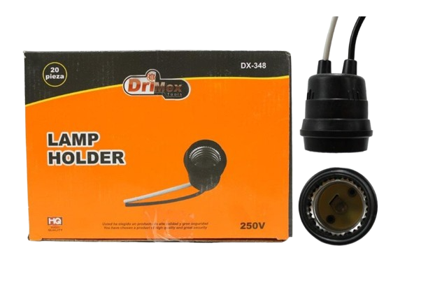 SOCATE DE GOMA PARA BOMBILLO ROSCA E27 UNID DRIMEX