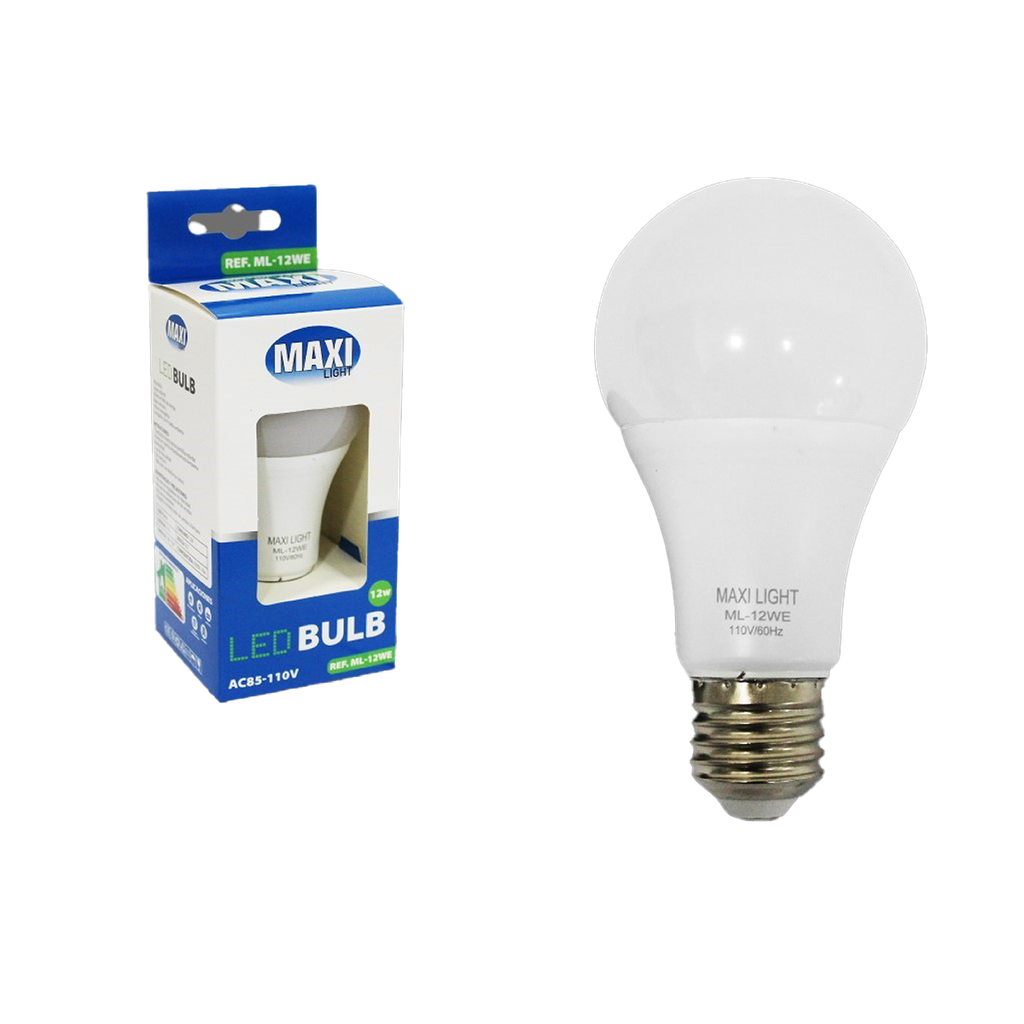 BOMBILLO LED BULBO 12W E27 110V UNID MAXI LIGTH