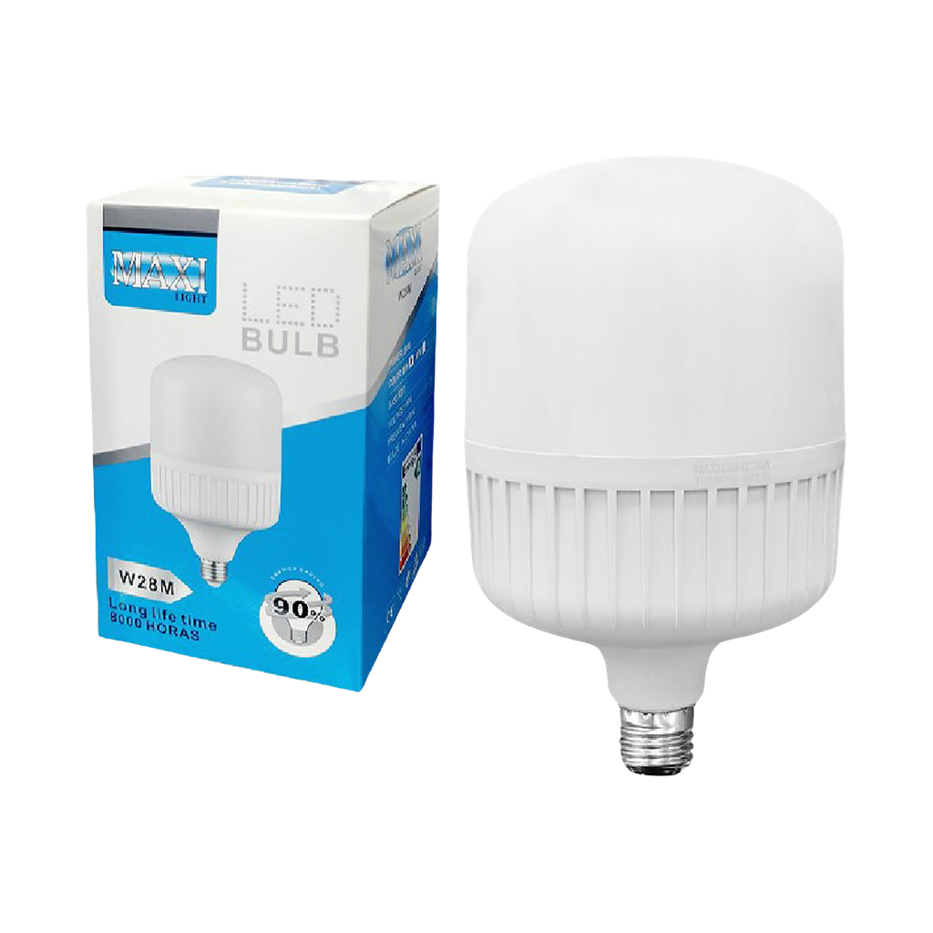 BOMBILLO LED DOMO BULBO 28W E27 110V 8.000 HORAS UNID MAXI LIGTH