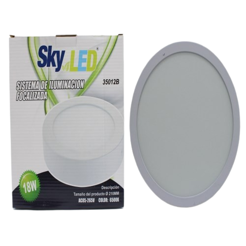 LAMPARA PANEL LED SUPERFICIAL 18W UNID SKYLED