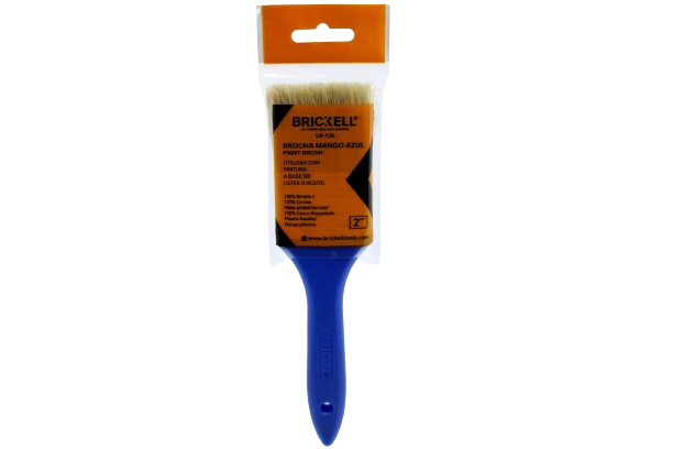 BROCHA 2" CERDAS BLANCA MANGO PLASTICO AZUL UNID BRICKELL