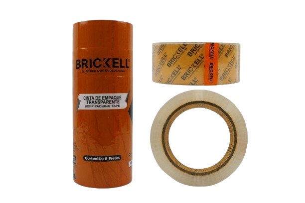 CINTA DE EMBALAJE TRANSPARENTE 45MMX100YX40MIC UNID BRICKELL