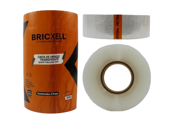 CINTA DE EMBALAJE TRANSPARENTE 45MMX500YX40MIC UNID BRICKELL