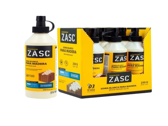 PEGA BLANCA PARA MADERA 250 GRAMOS - 8.81 OZ UNID ZASC