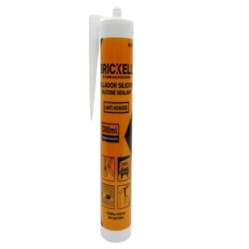 SILICON TRANSPARENTE  300ML UNID BRICKELL