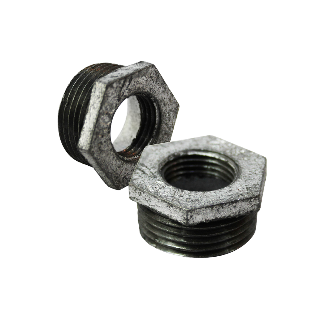 BUJE ROSCADO GALVANIZADO 1/2" A 1" UNID S/M