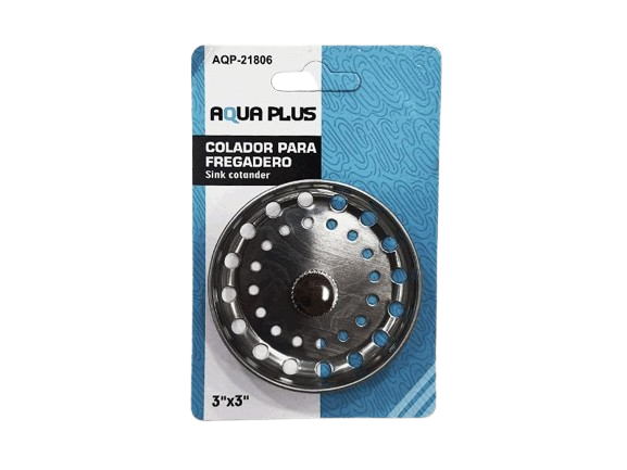 CESTA REJILLA COLADOR 3" ACERO INOX PARA FREGADERO UNID AQUA PLUS