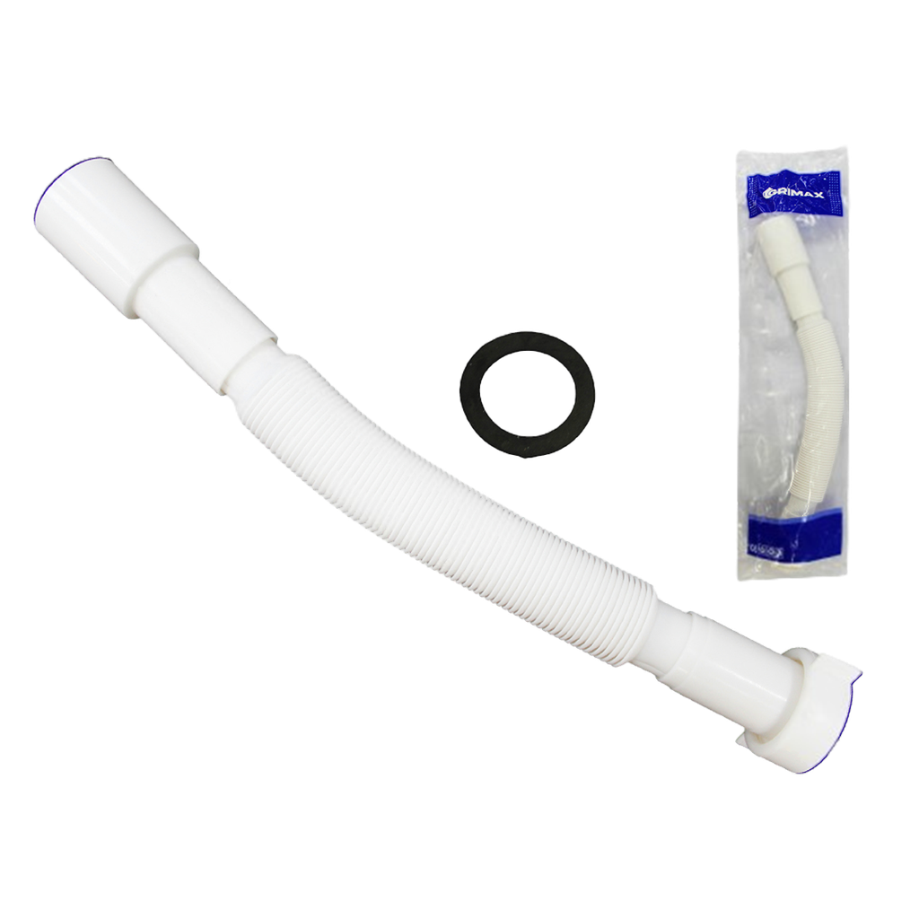 DESAGUE DE LAVAMANO ACORDION 1 1/4" PLASTICO EXTENSIBLE UNID GRIMAX