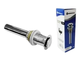 DESAGUE PARA LAVAMANOS CON REBOSADERO ACERO INOX UNID GRIMAX