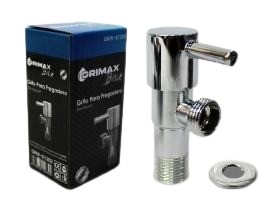 LLAVE DE ARRESTO ACERO INOX 1/2"x1/2" UNID GRIMAX BLACK