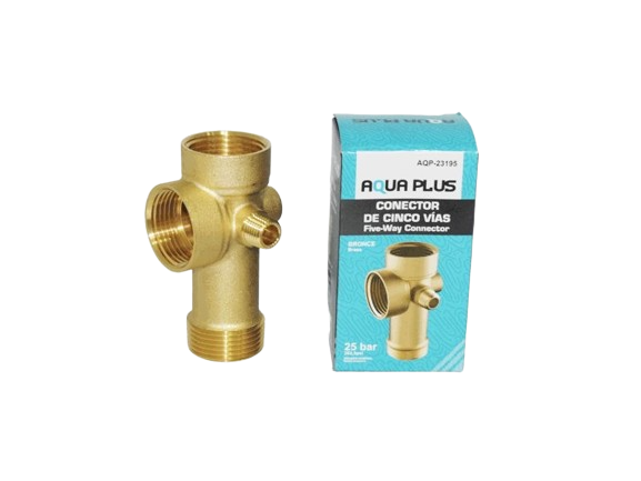 VALVULA CONCETOR 5 VIAS BRONCE HIDRONEUMATICO UNID AQUA PLUS