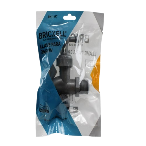 LLAVE DE JARDIN PLASTICA PVC GRIS UNID BRICKELL