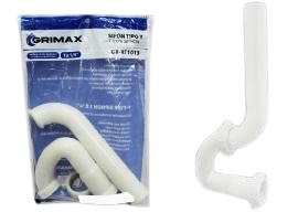 SIFON PLASTICO PVC 1 1/4" BLANCO UNID GRIMAX