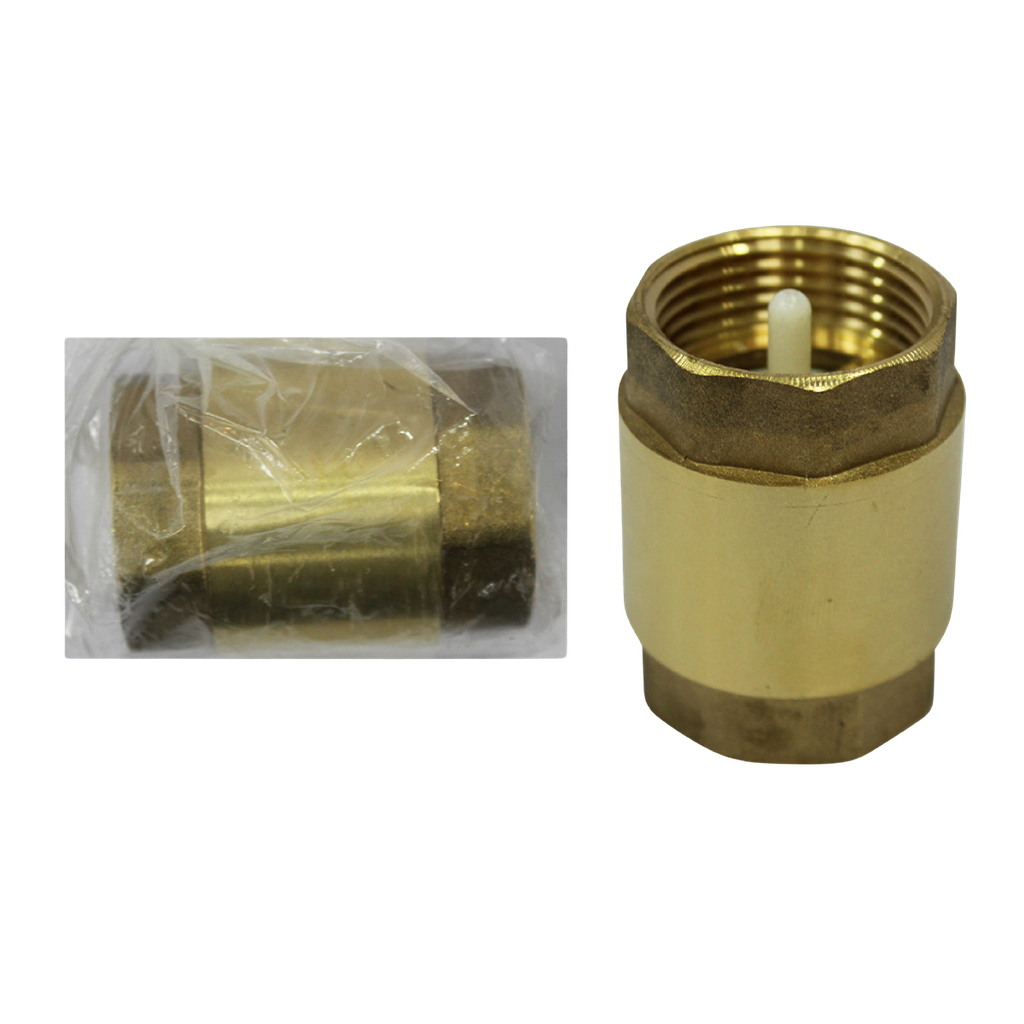 VALVULA CHECK DE BRONCE 1" RESORTE PLASTICO UNID S/M